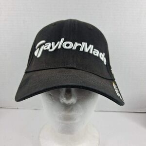 TaylorMade R11 Tmax Gear Black Golf Hat S/M Penta Burner Embroidered Cap READ